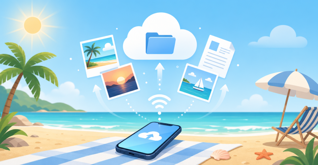 Checklist cloud vacances été : préparez votre téléphone avec pCloud